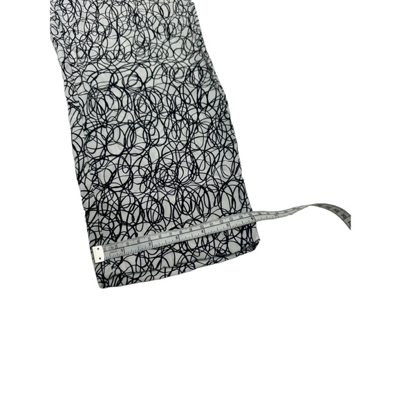 Diane Von Furstenberg BENNETT Silk Printed Pant Scribble Maze Size 4 - Picture 8 of 8